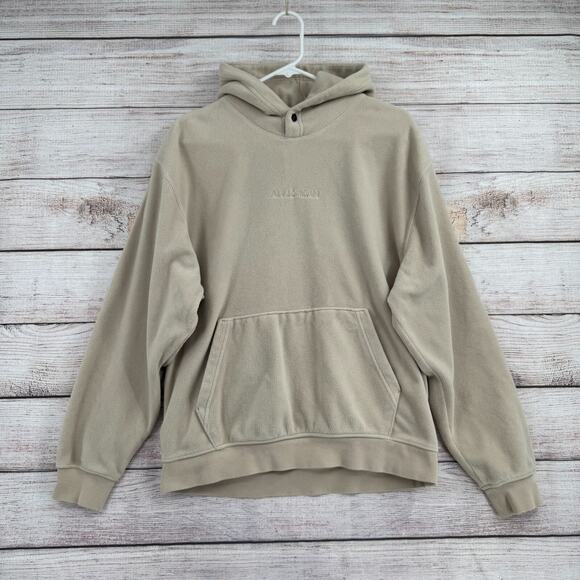 Nike Jordan Essential Winter Fleece Jacket Men's Size Medium Beige/Tan